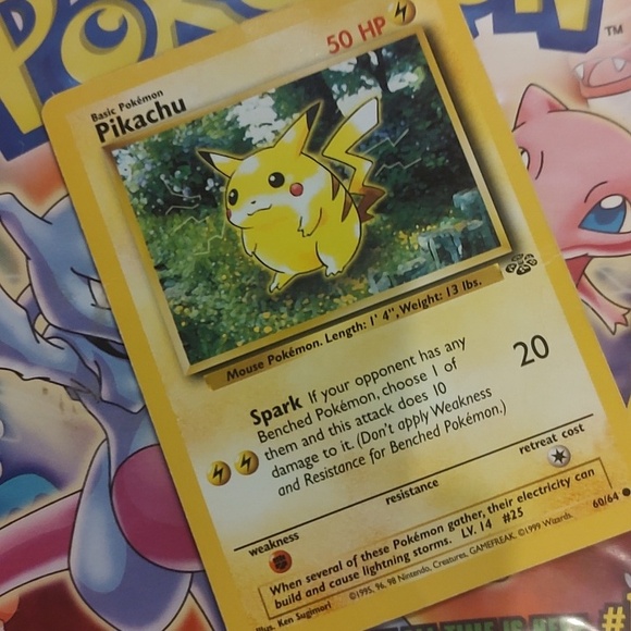 pikachu pokemon card 1999 Pokemon Pikachu Trading Card Yellow,1999